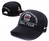 South Carolina Gamecocks Team Logo Black Adjustable 2017 Final Four Peaked Hat GS